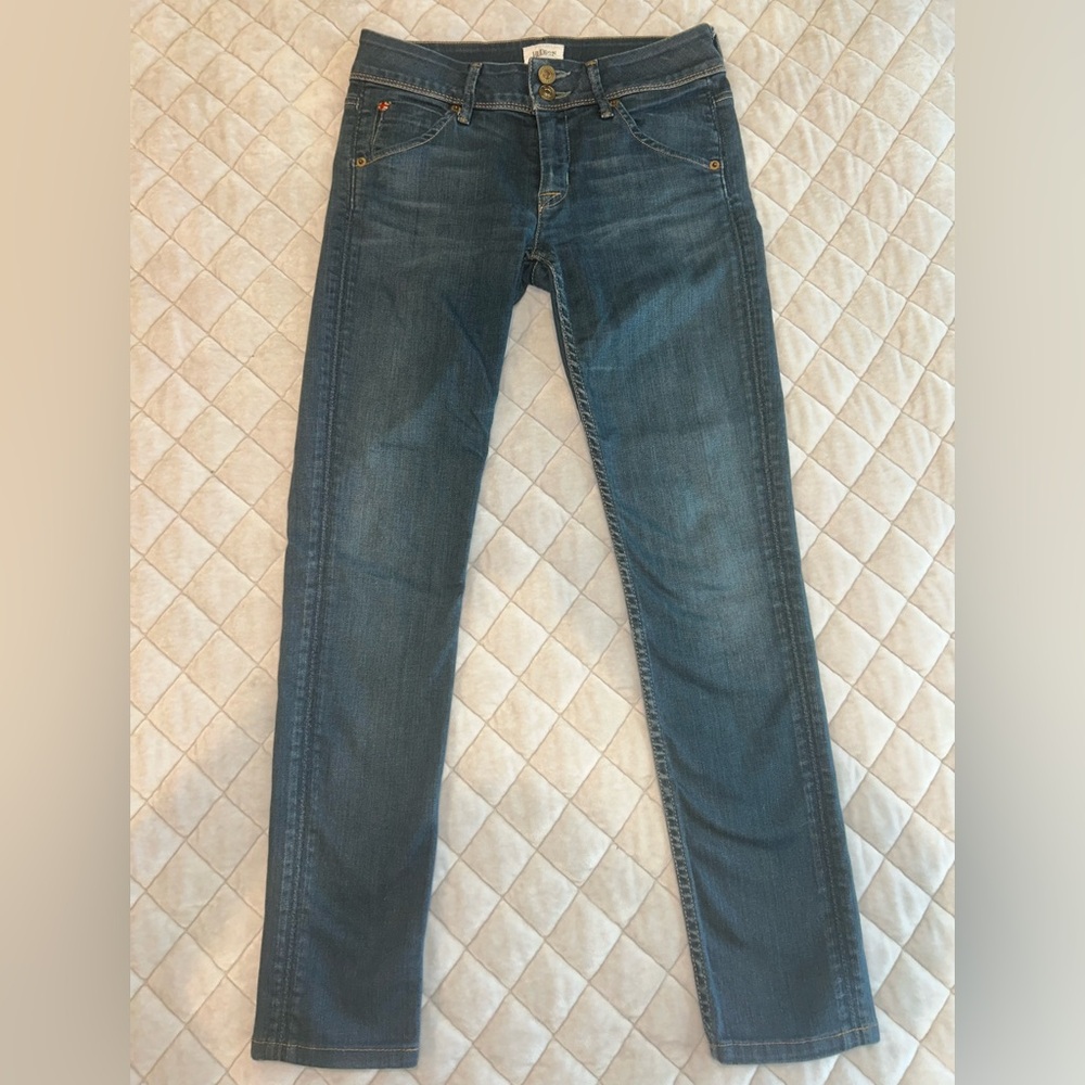 Hudson Collin Midrise Skinny size 25 Blue Jeans